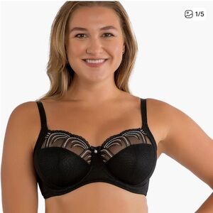 Chic Black Lace Underwire Bra